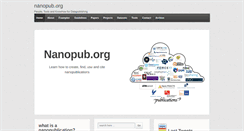 Desktop Screenshot of nanopub.org